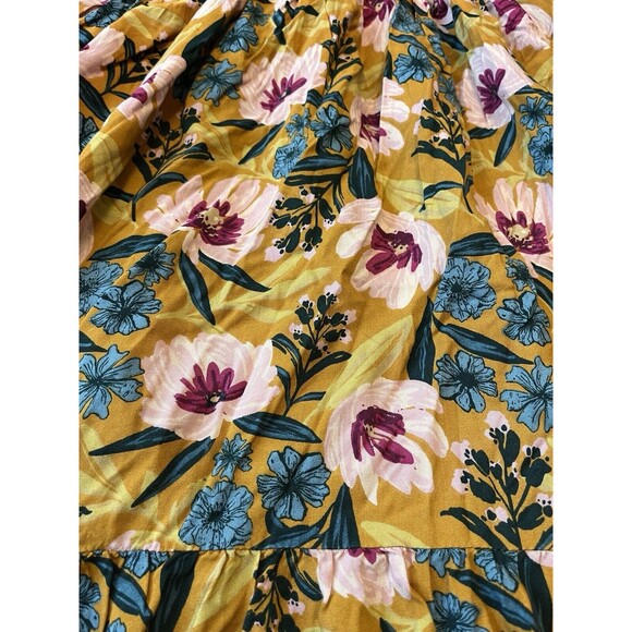 NATURAL LIFE Floral Mini Dress - Yellow and Blue - Picture 2 of 7